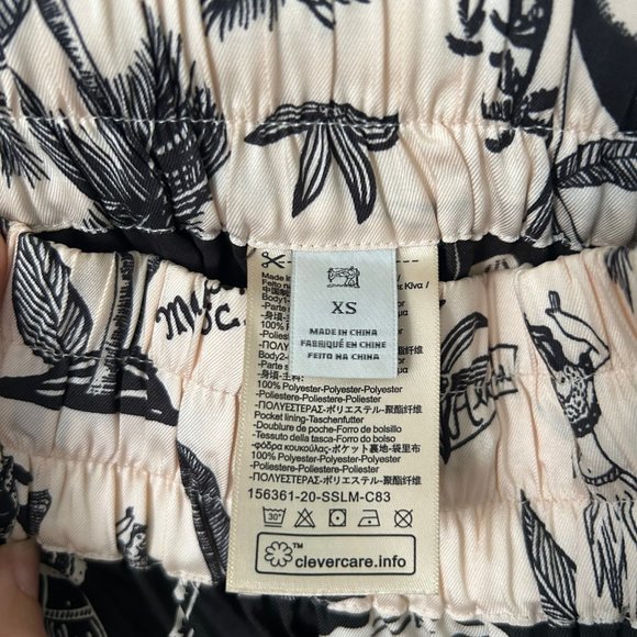 Scotch and Soda Wide Leg Pants Les Tropiques Black Cream Extra Small XS - Picture 12 of 12